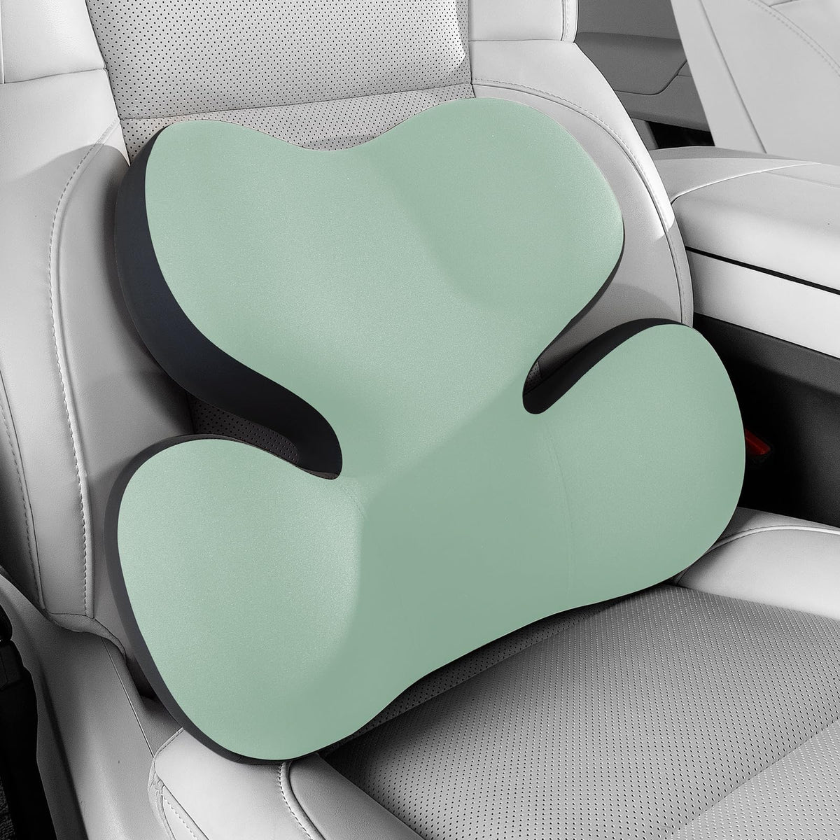 BEBAS Ergonomic Memory Foam Lumbar Support Pillow for Car, BlackGray
