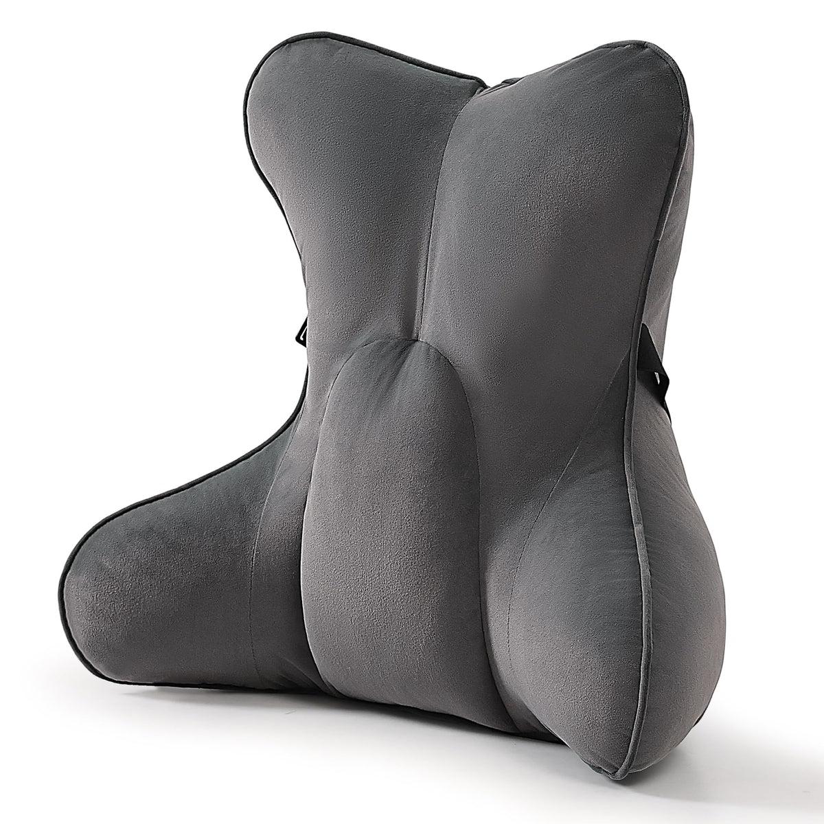 Lumbar Support Pillow for Office Chair, Back Support Cushion, Lumbar Pillow for Desk Chair, Ergonomic 3-Zone Back Cushion for Sitting Comfort, Misty White