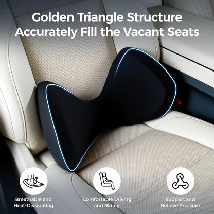 BABUR Lumbar Support Pillow for Car, Back Cushion for Low Back Pain Relief