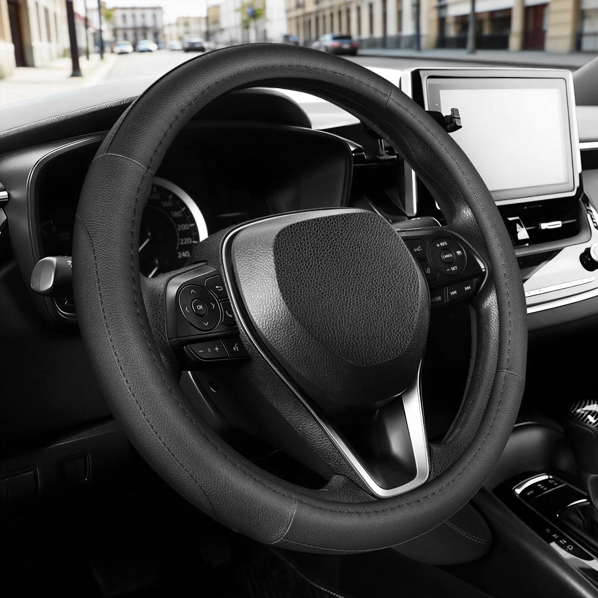 SEG Direct Car Steering Wheel Cover for F150 Tundra Range Rover 15.5"-16"