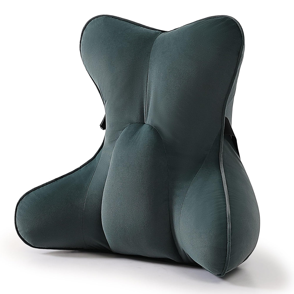 Lumbar Support Pillow for Office Chair, Back Support Cushion, Lumbar Pillow for Desk Chair, Ergonomic 3-Zone Back Cushion for Sitting Comfort, Misty White