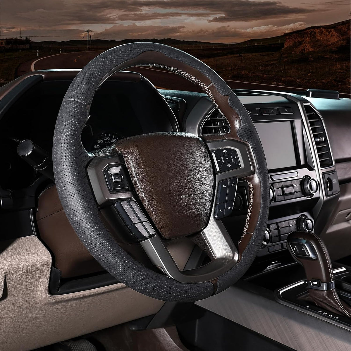 Steering Wheel Cover for Ford F150/F250/F350/F450/F550/Expedition