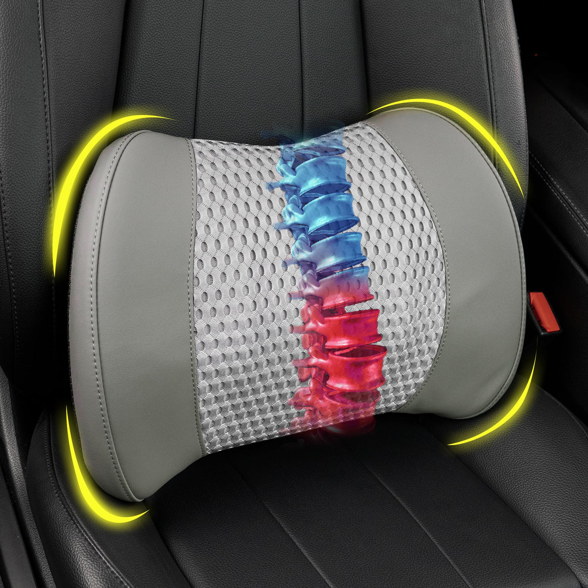 Lofty Aim Lumbar Support Pillow for Car, Car Seat Back Support for Driving